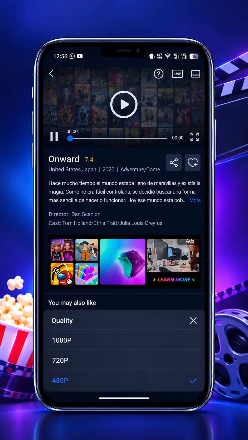 Calidad de vídeo ajustable en Xuper TV